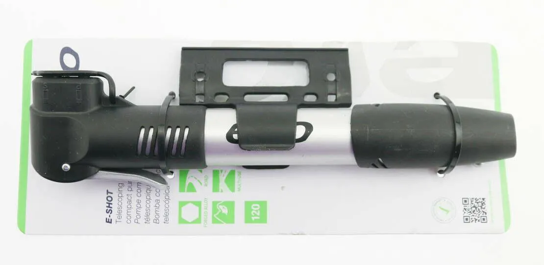 5 QTY Evo E-Shot Water Bottle Mounted Frame Bike Tire Pumps Schrader/Presta NEW