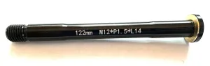 Alloy Bike Front 122mm Thru Axle 12mm x 122mm. M12*P1.5*L14 NEW
