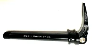 Alloy Thru Axle 15mm x 125mm Quick Release 15.0*111.OL*M15(P1.5)*14.OL