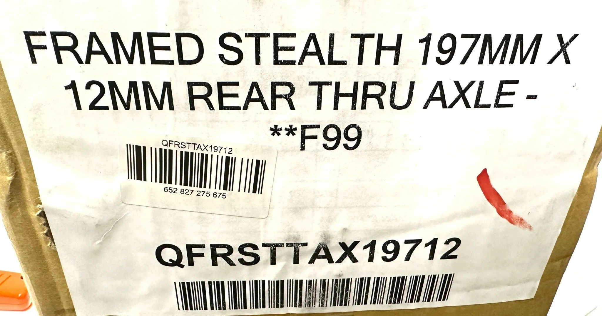 Framed Alloy Thru Axle 12mm x 197mm 12 x 197 Fat Bike Fatbike 70g New