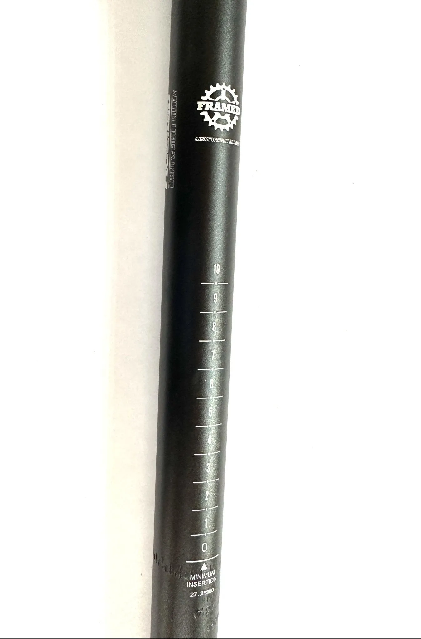 FRAMED Lightweight Alloy Road Bike Bicycle Seatpost 27.2mm X 350mm Black NEW
