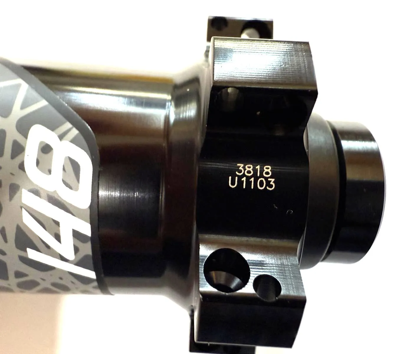 FSA K-Force Light  24 hole 110mm x 15mm 6 Bolt Disc Front Hub Black Sealed Hub