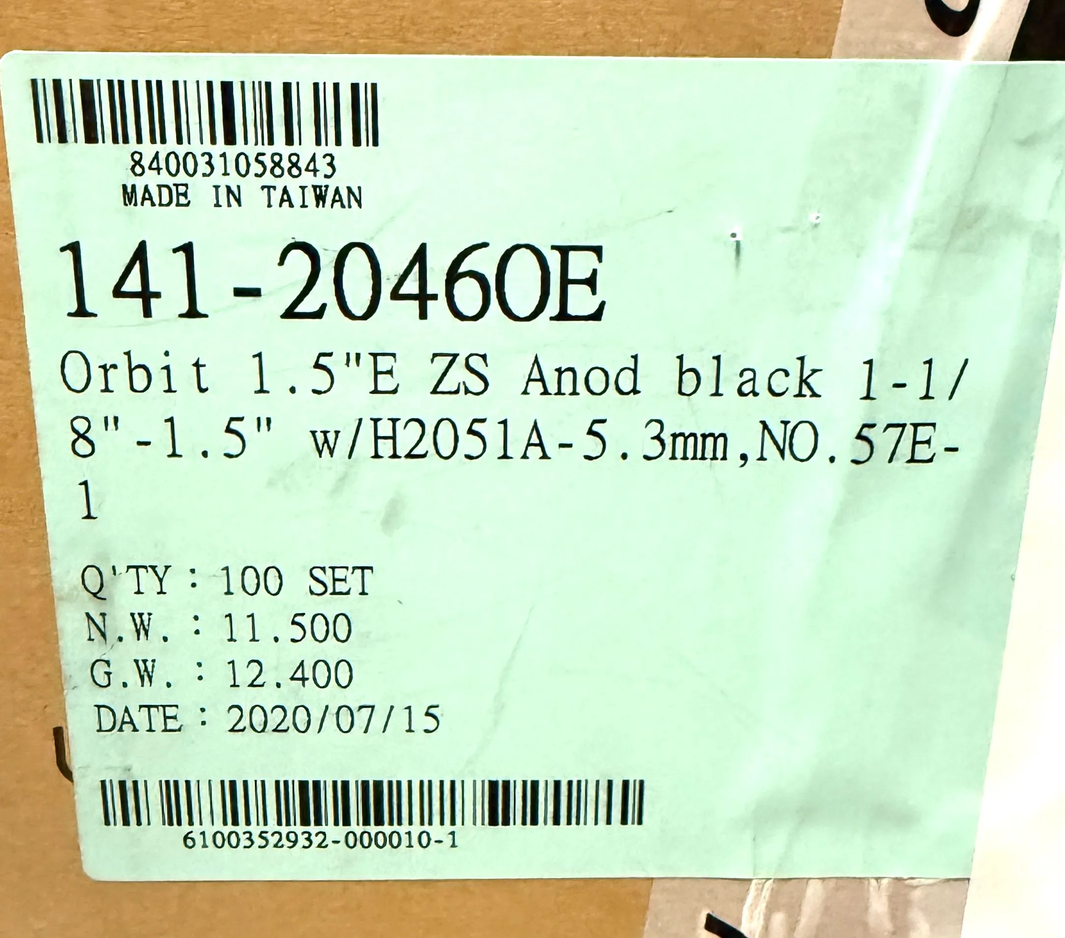 FSA No.57E-1 Orbit 1.5E ZS 1-1/8"-1.5" Internal Tapered Bike Headset