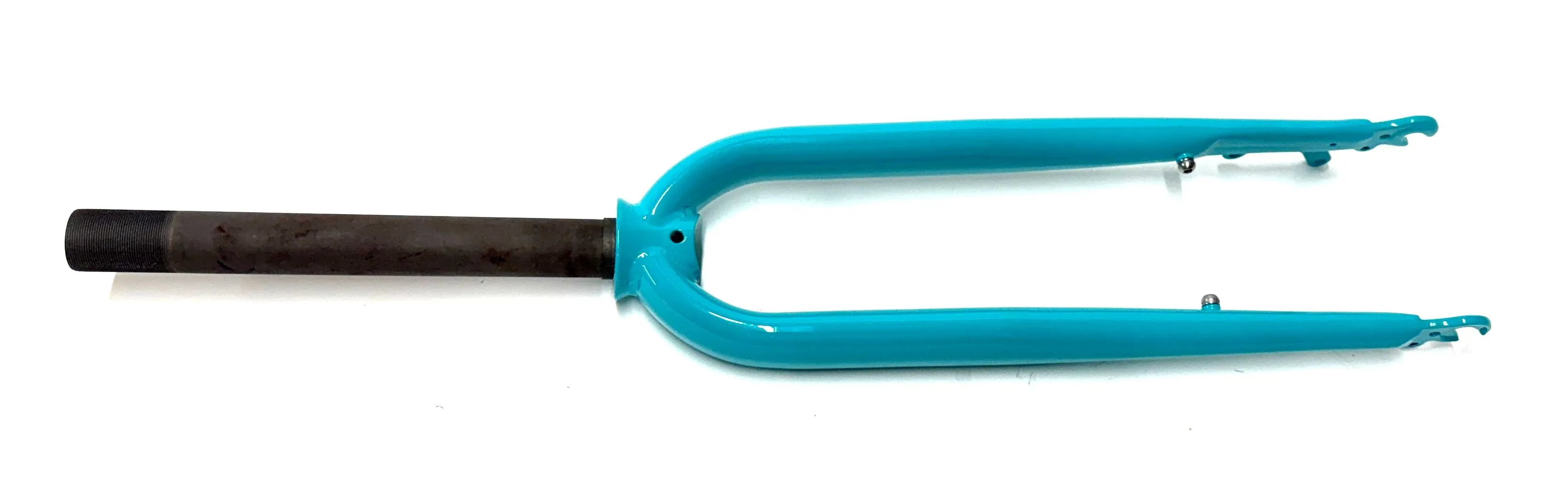 Izip Simi 1 1/8" 26" Threaded Steel Bike Fork 100mm QR Disc Axle-Crown 410mm NOS