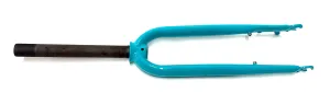 Izip Simi 1 1/8" 26" Threaded Steel Bike Fork 100mm QR Disc Axle-Crown 410mm NOS