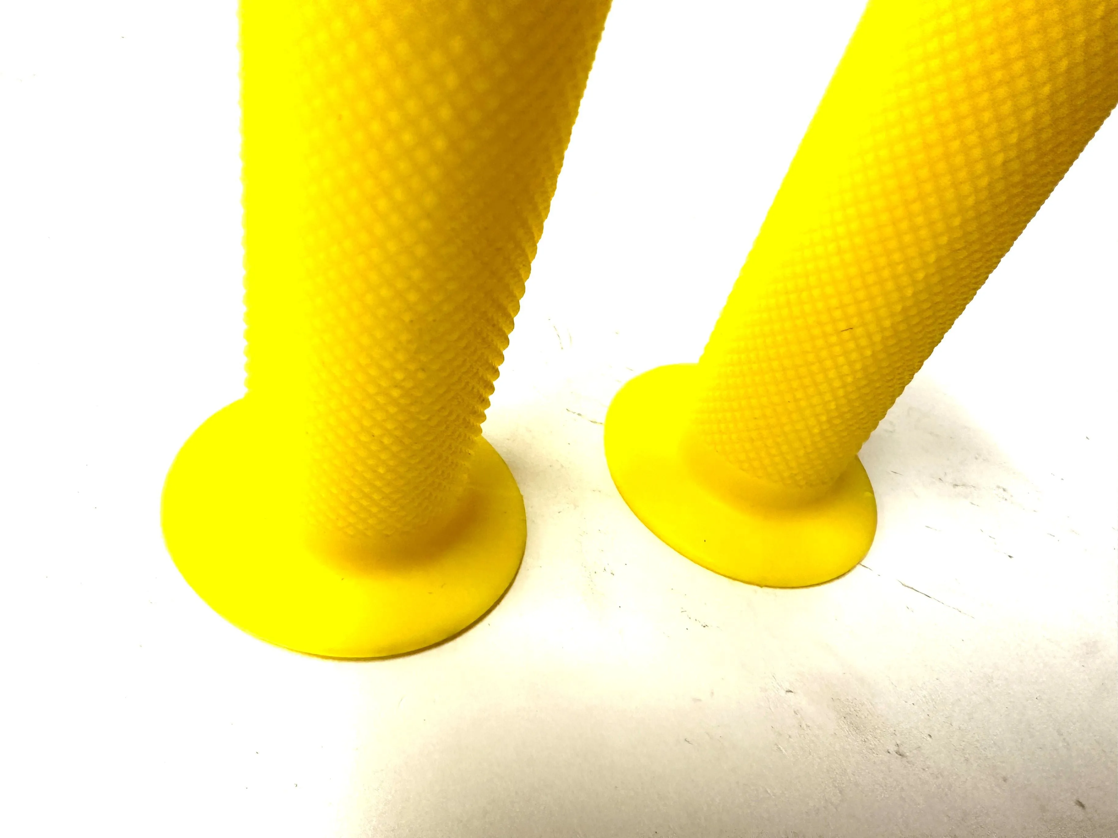 Lot of 3 Framed M-Wave BMX Rubber Bike 130mm Slide On Grips Yellow New