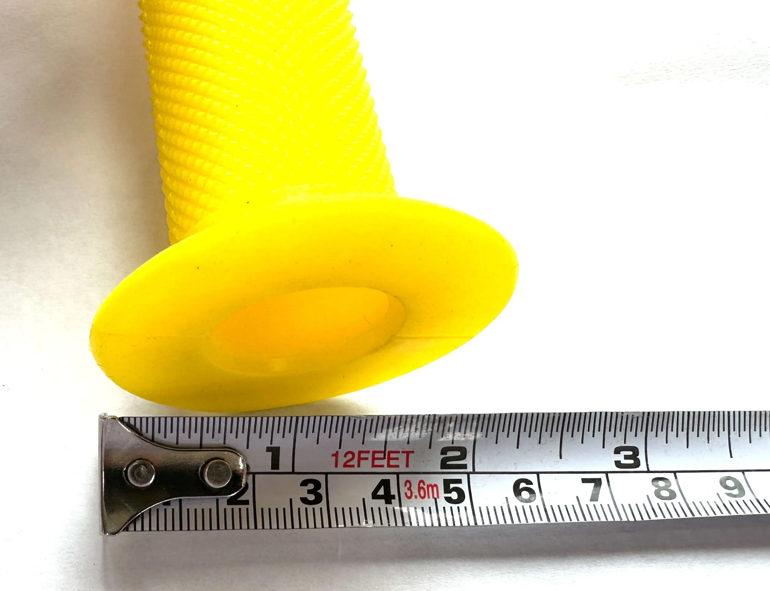 Lot of 3 Framed M-Wave BMX Rubber Bike 130mm Slide On Grips Yellow New