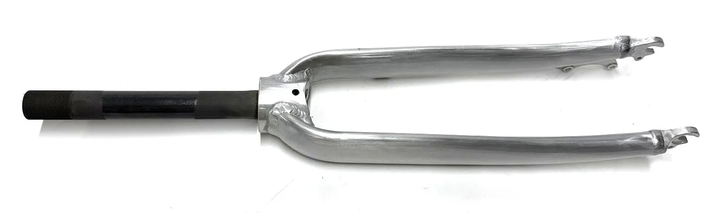 Raleigh 1 1/8" 26" Threaded Alloy Bike Fork 100mm QR Disc Axle - Crown 420mm