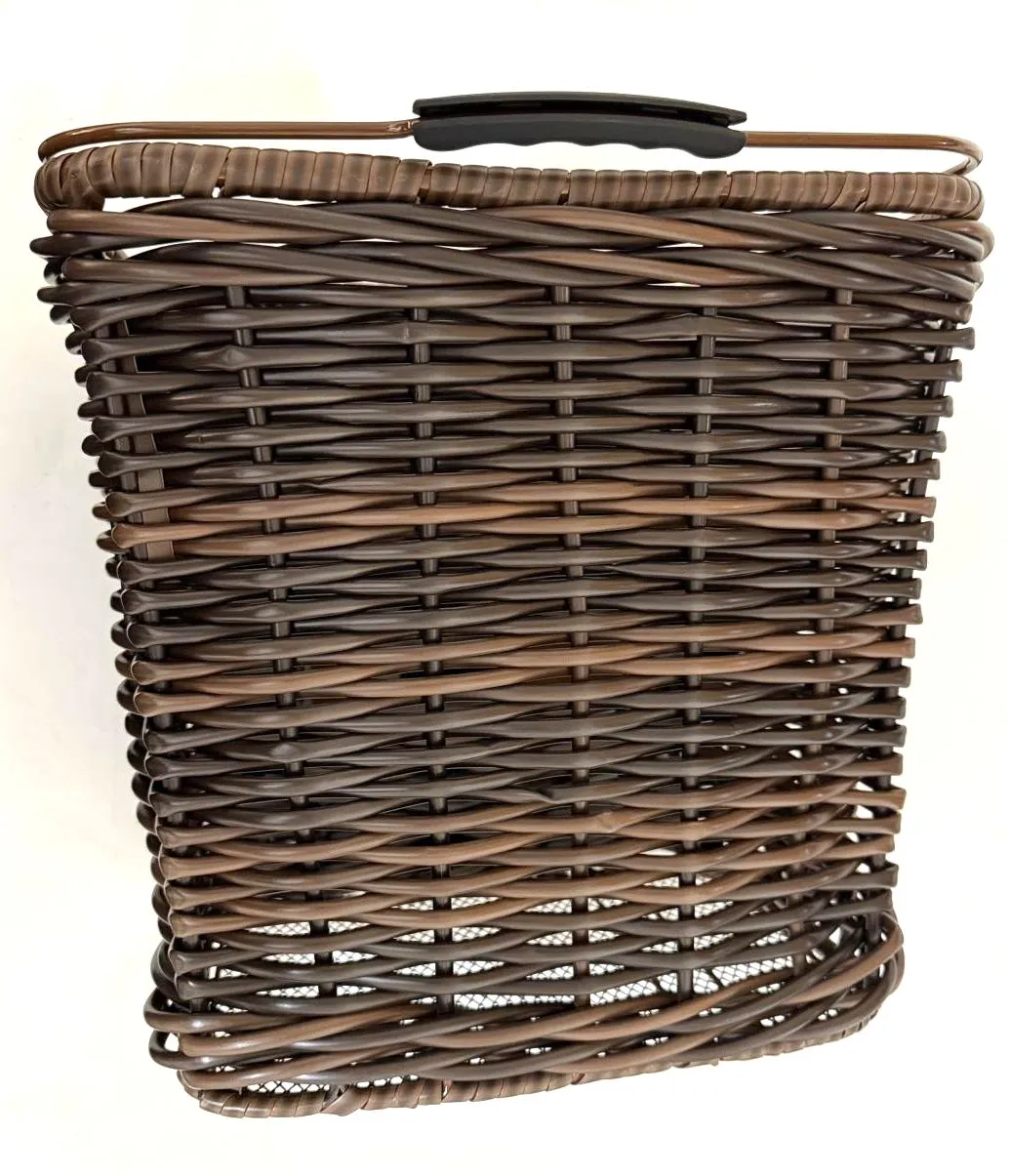 RALEIGH Superbe RR Wicker Pannier Bike Bicycle Basket Brown with Handle TP-339W